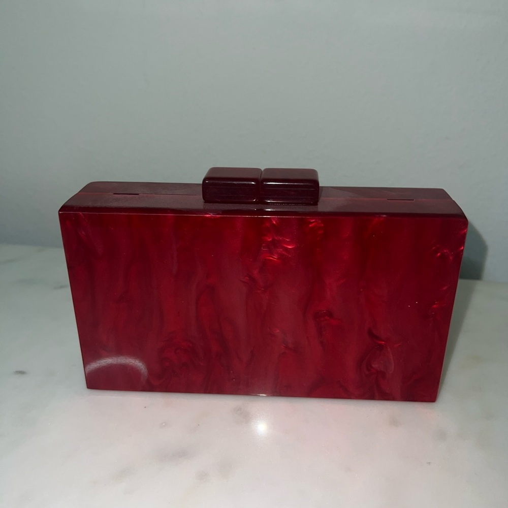 Red Acrylic Clutch